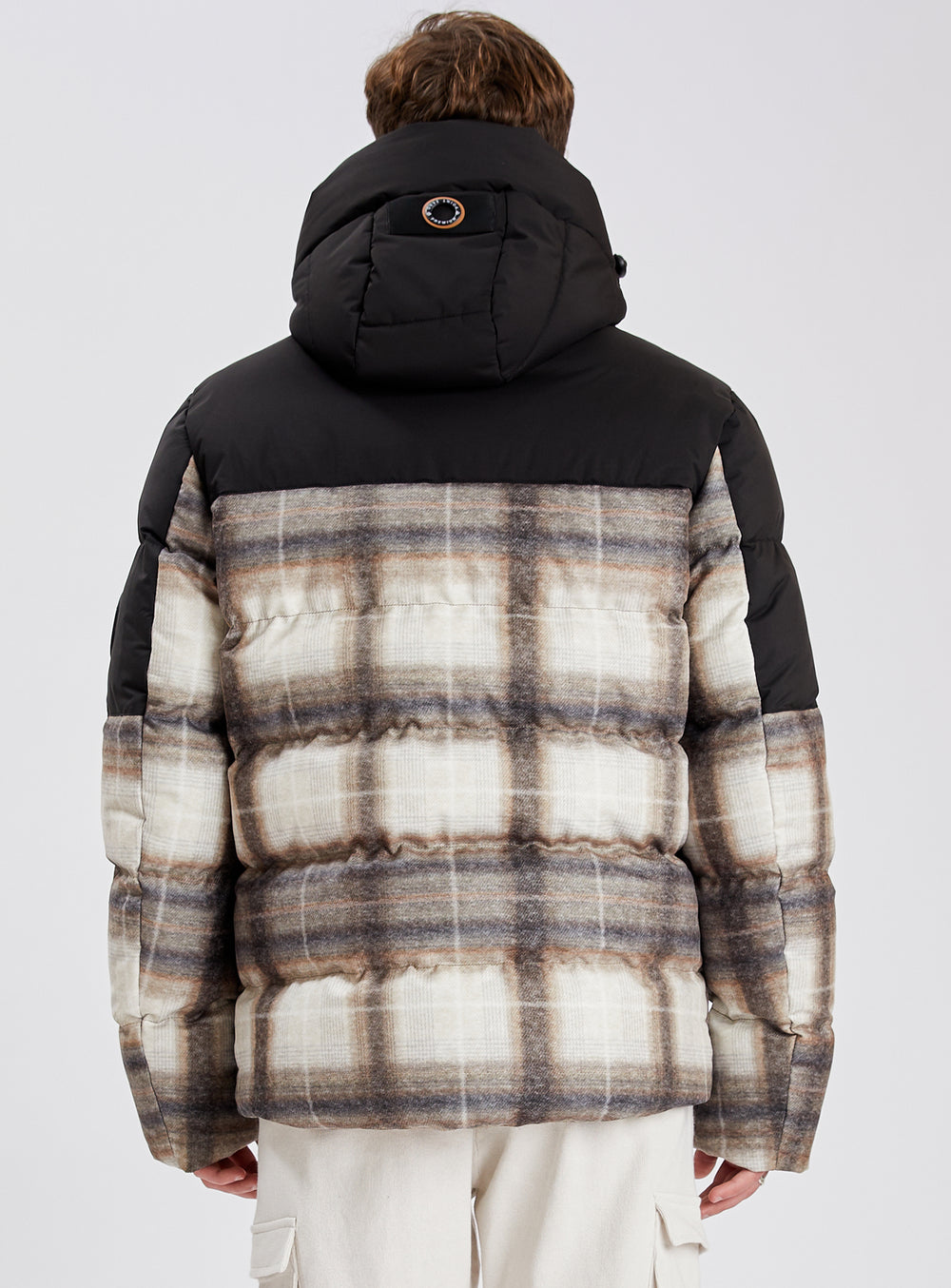 BELLECOTE| Cashmere-touch Plaid Printed Jacket || BELLECOTE | Veste à gros  carreaux imprimés