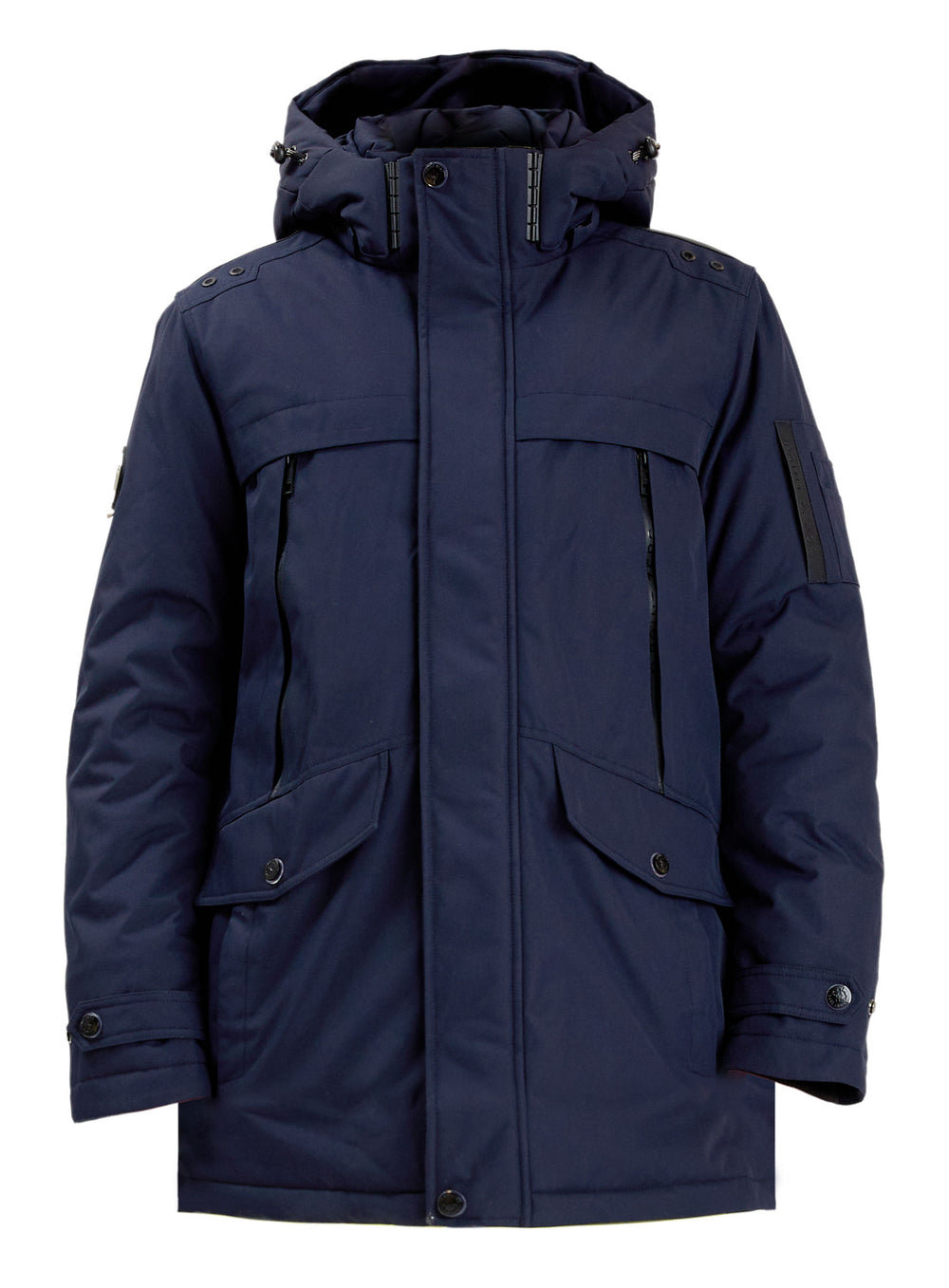 Navy blue parka outlet coat