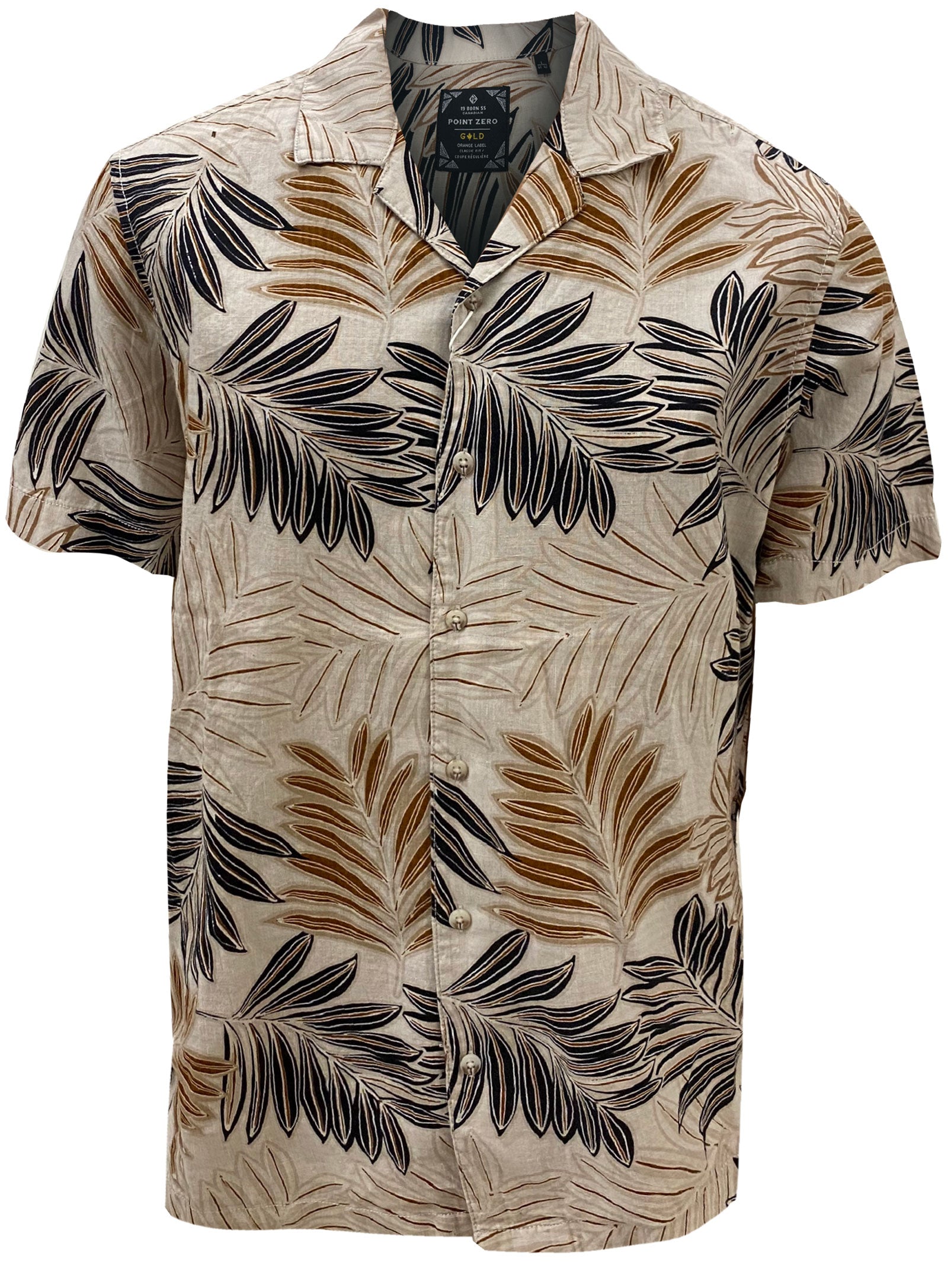 DEREK| Cabana Linen print shirt