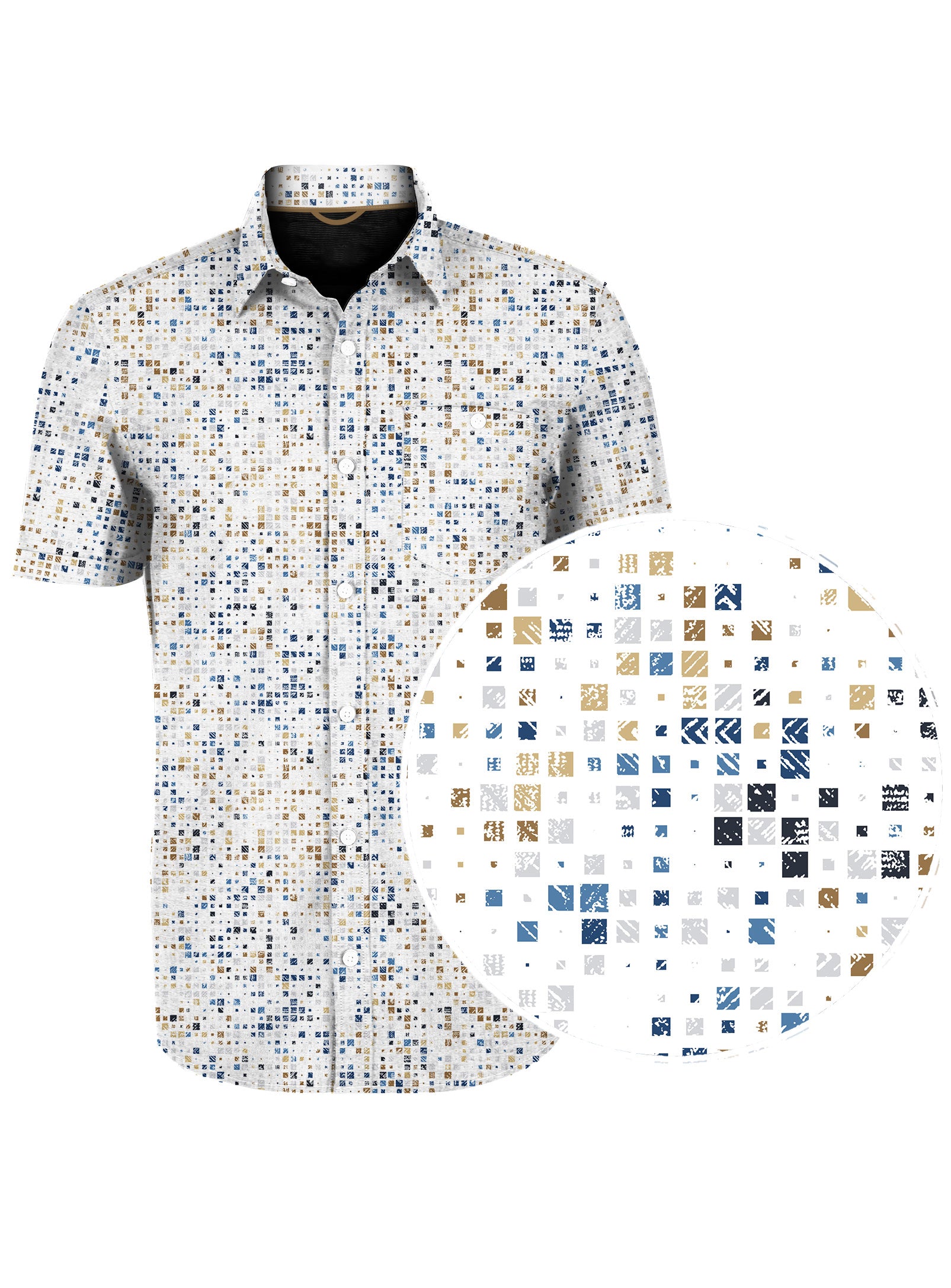 ANDREW|Recycled stretch dry edition printed Shirt