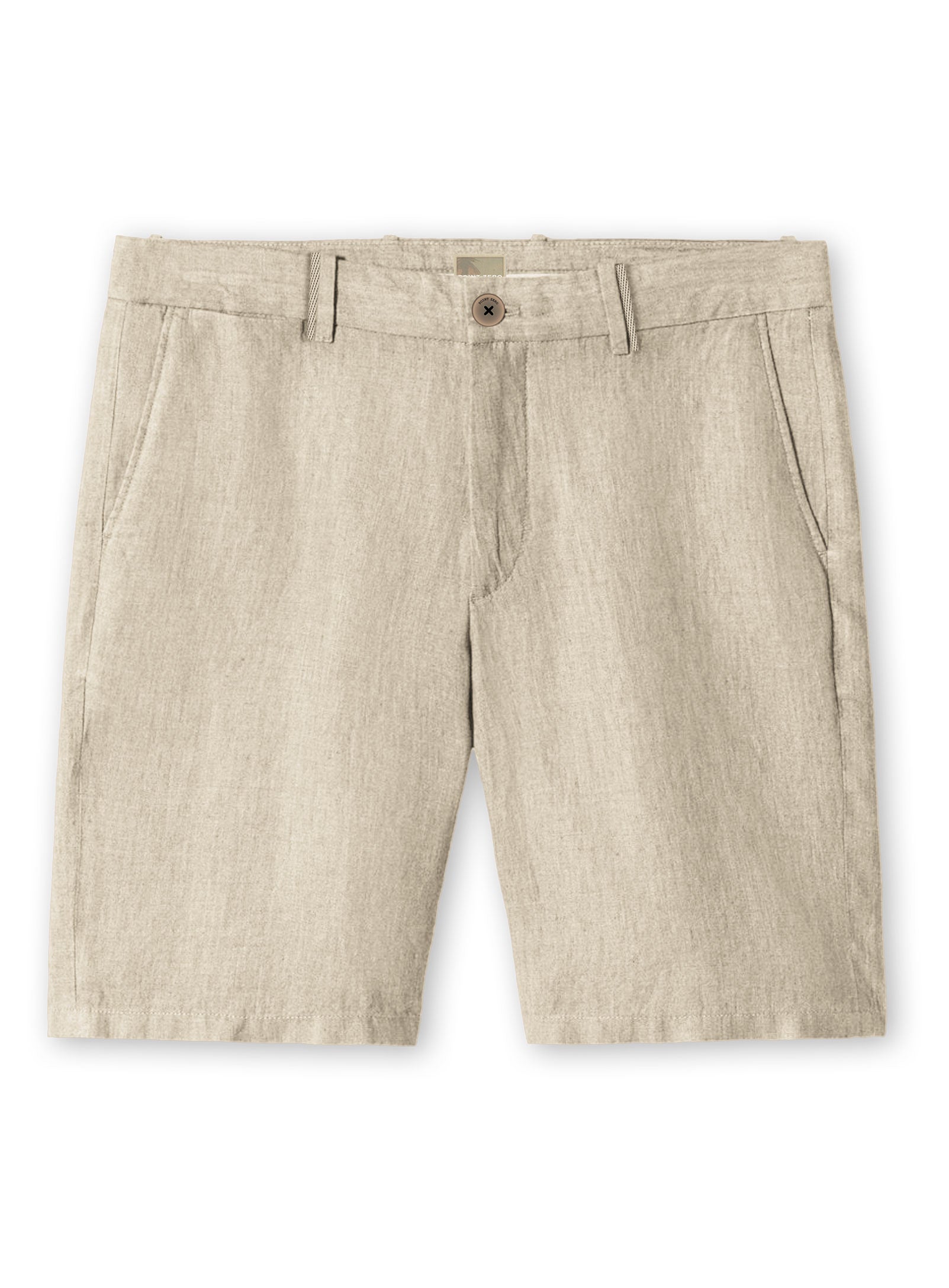 LIAM| Linen flat iron front shorts