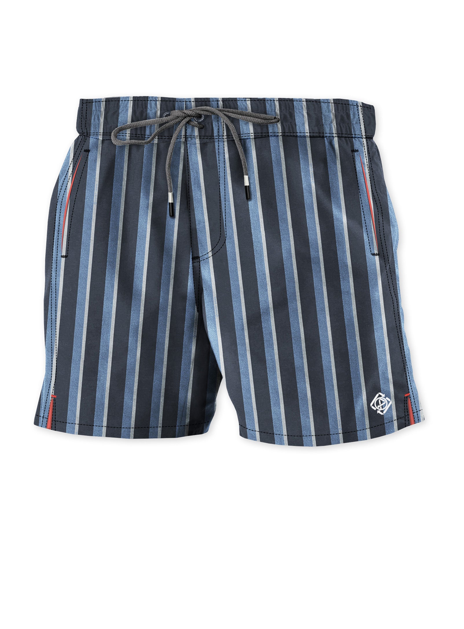 ENDRE| Striped printed Swim shorts