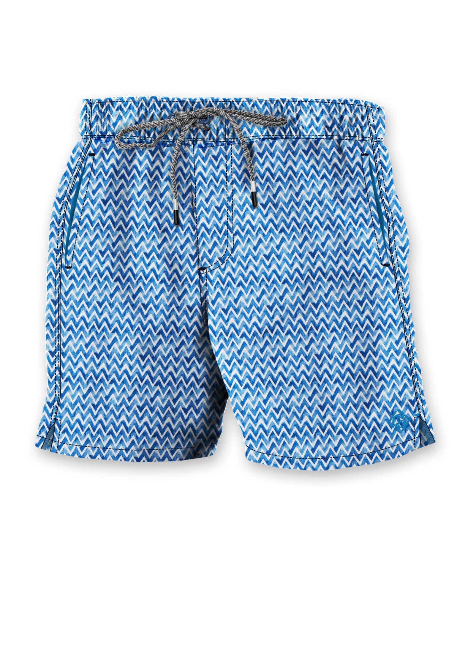 ZAYLE |Wavy Print Swim shorts with elastic waistband