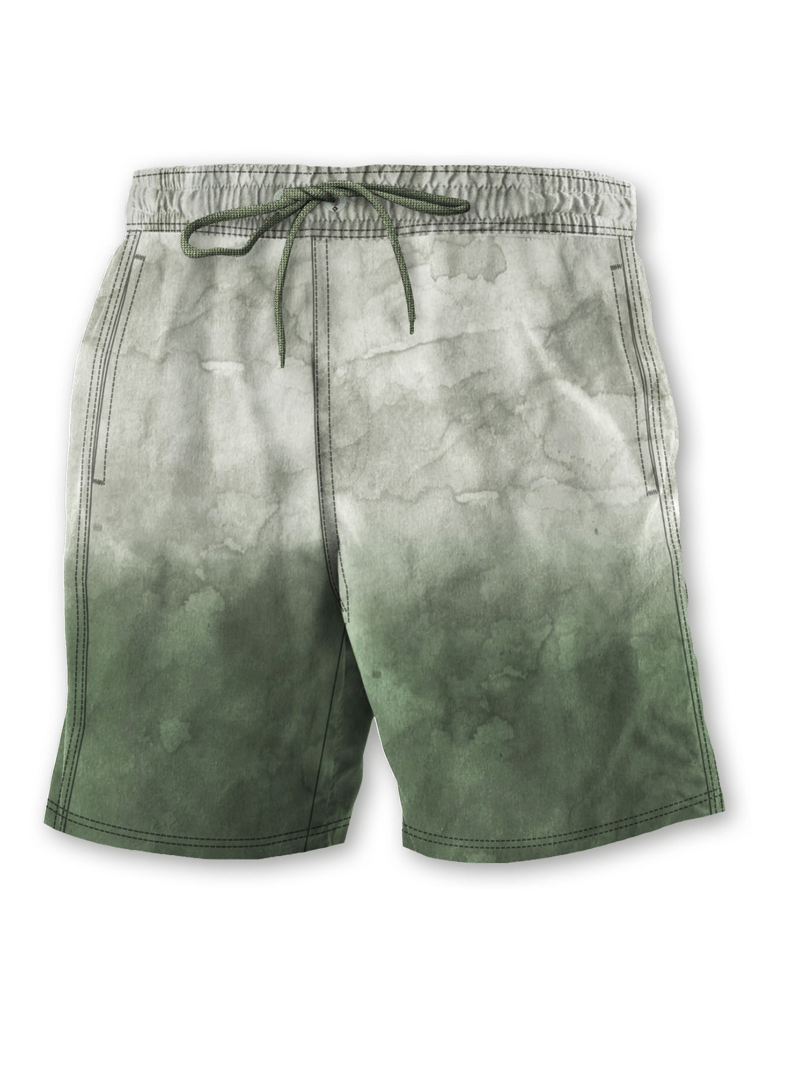 SOFUS| Dip Dye Seersucker Swim shorts