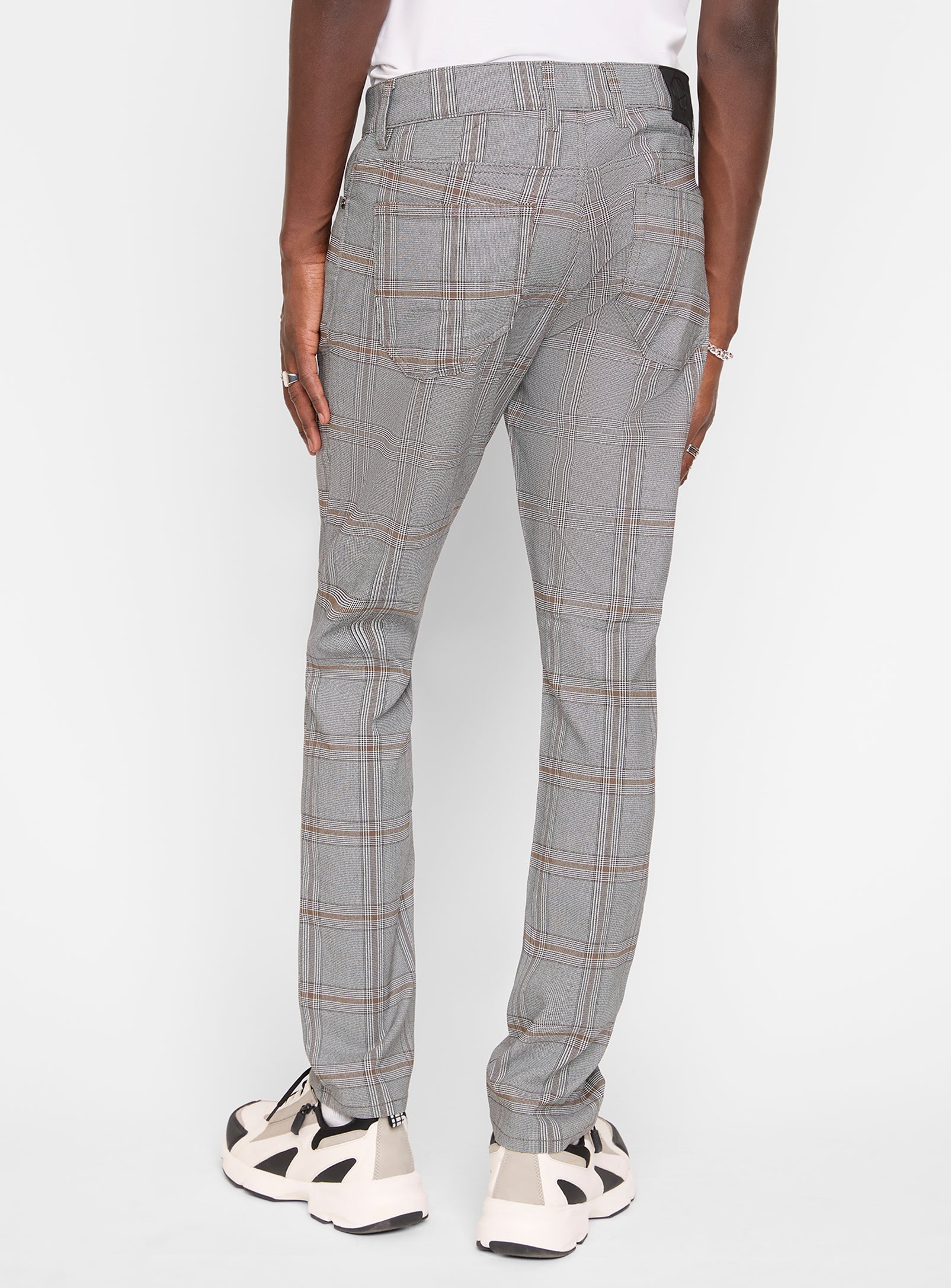 FRANK| Straight leg print Super Flex 5 pocket pants