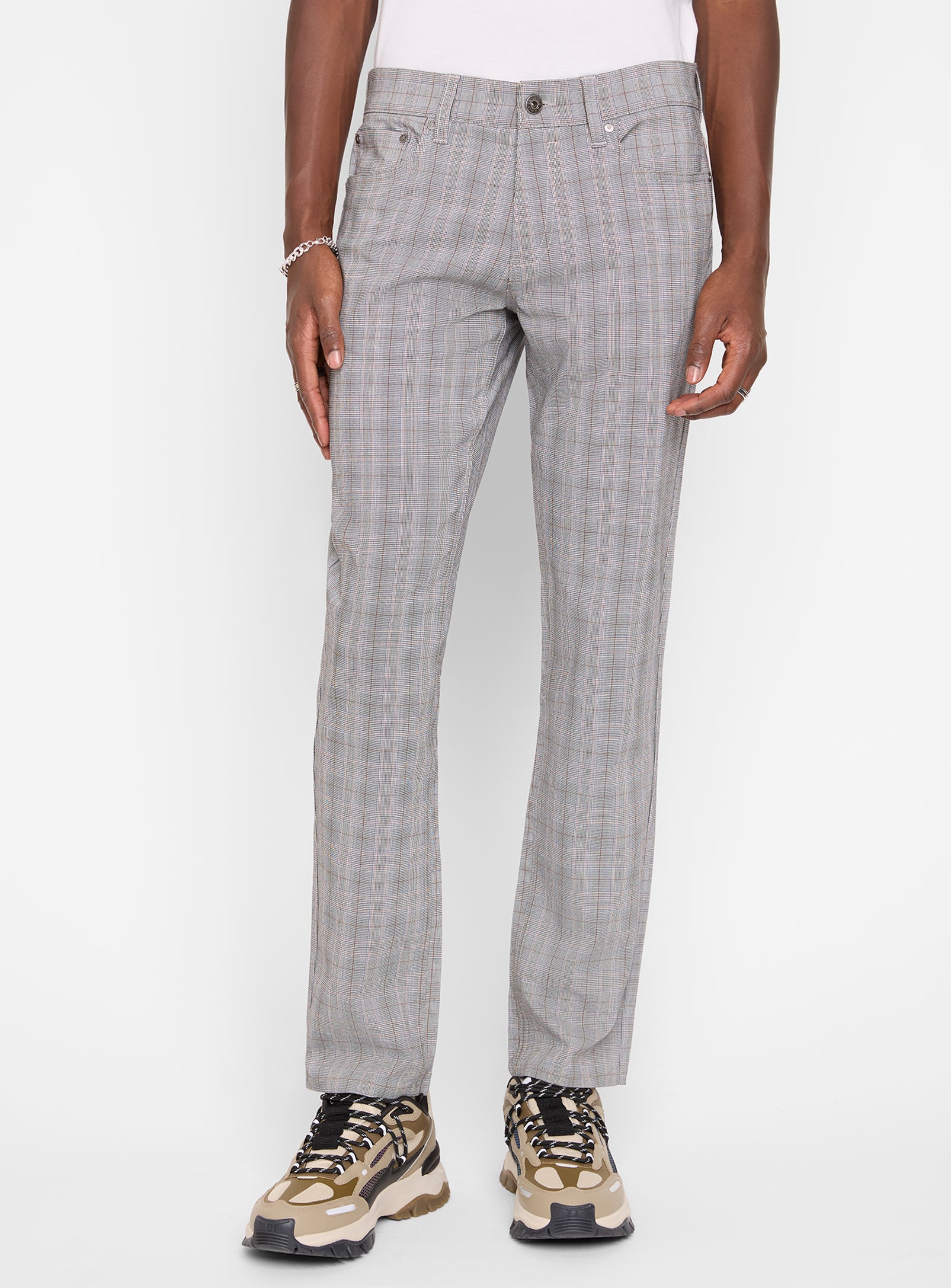 ALAN| Super Flex Plaid Trouser