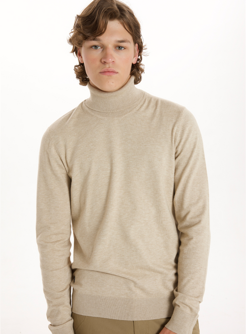 LEVAN Cashmere Like Turtleneck Sweater LEVAN Pull a col roule