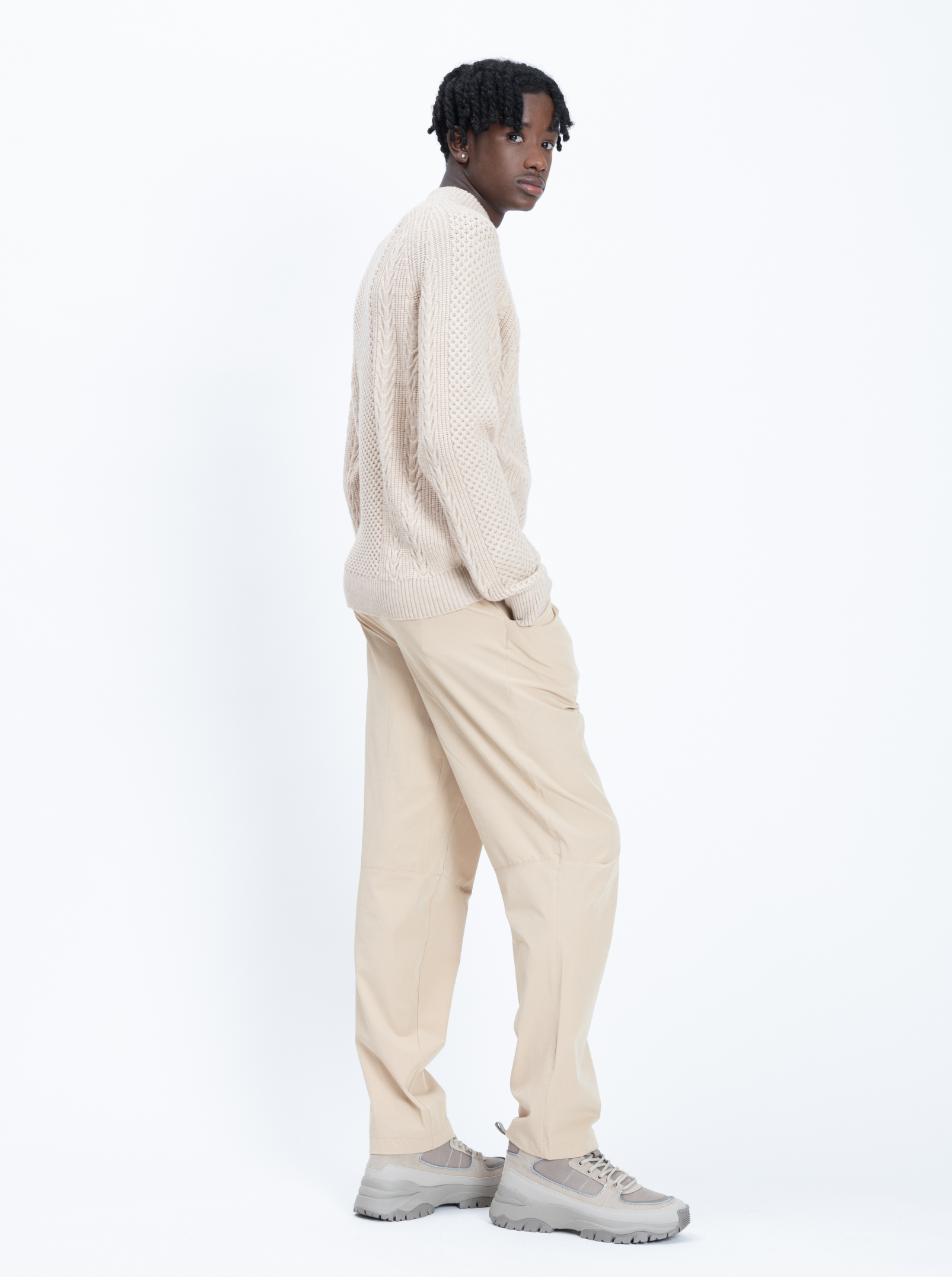 RUDI| Mock Zip Cashmere like Sweater