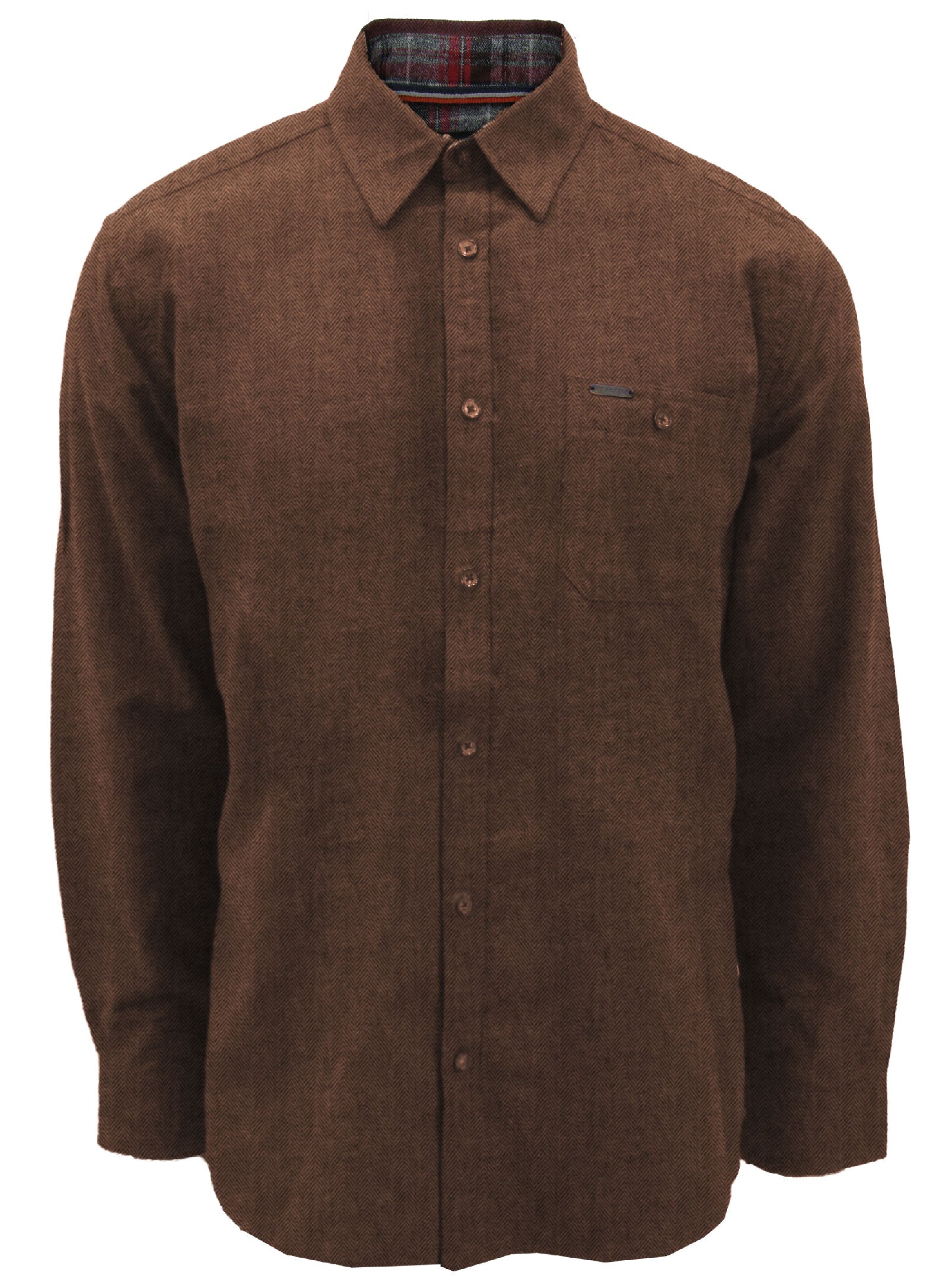 KENDRICK|Semi-Fit Flannel Cotton Shirt