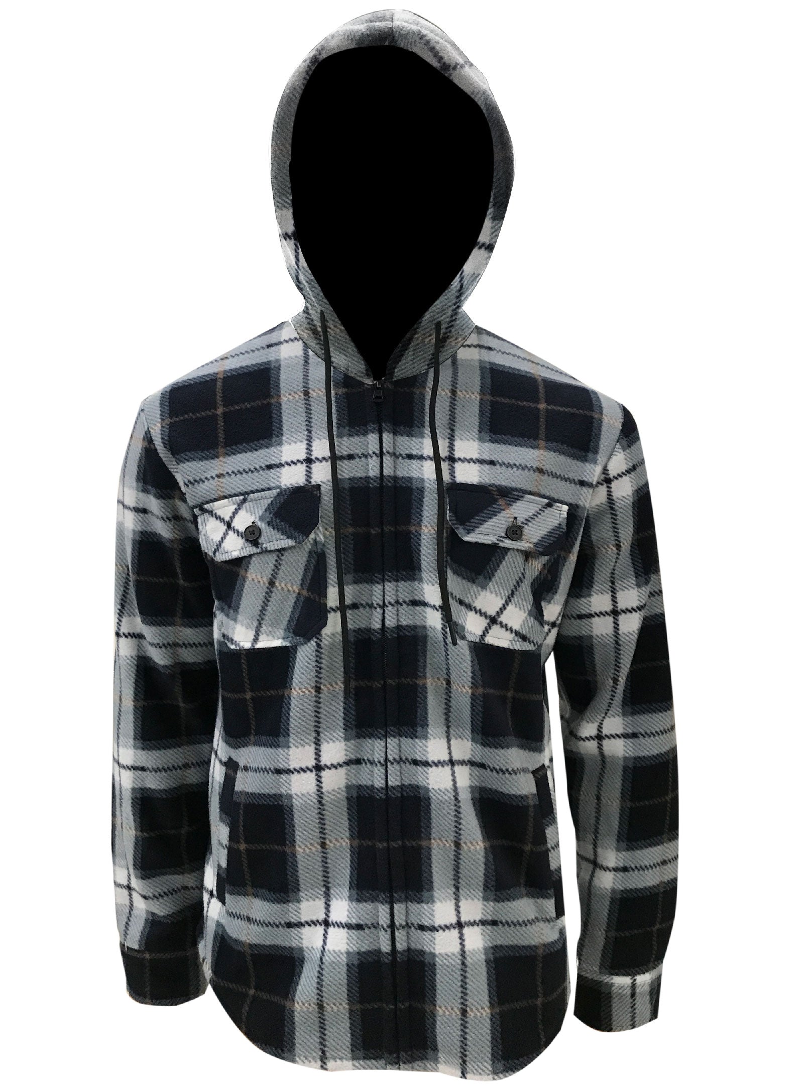 MITCH | Polar Fleece double-sided zip up overshirt