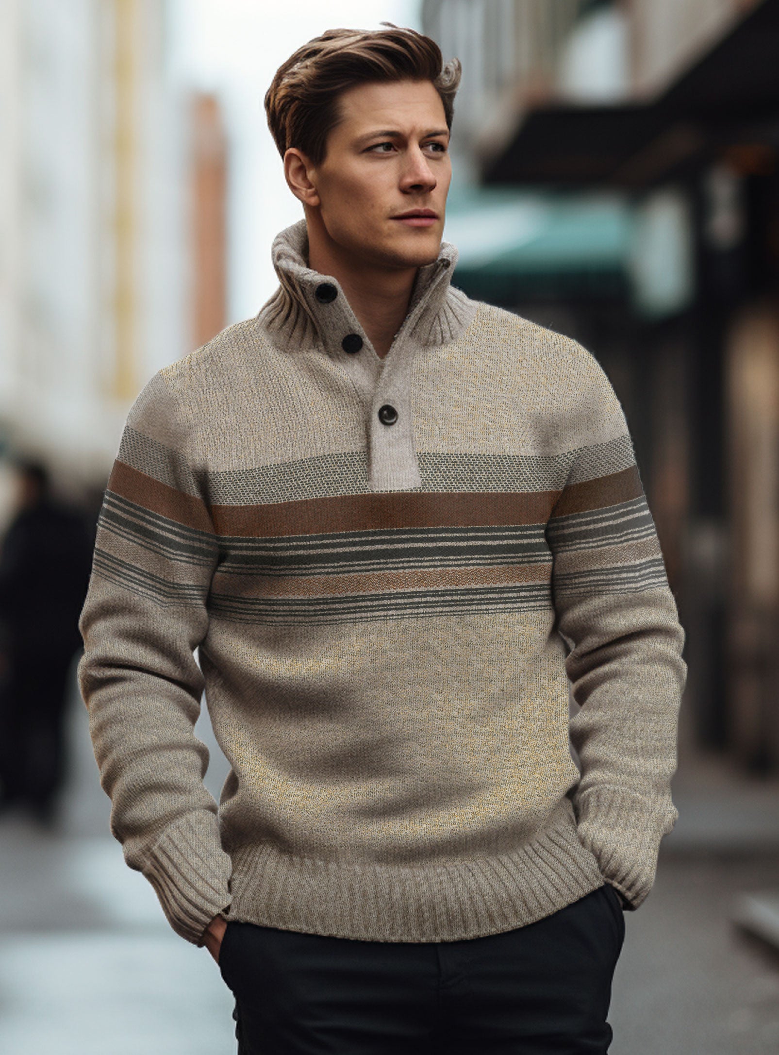 MARTIN| Textured long-sleeve Sweater