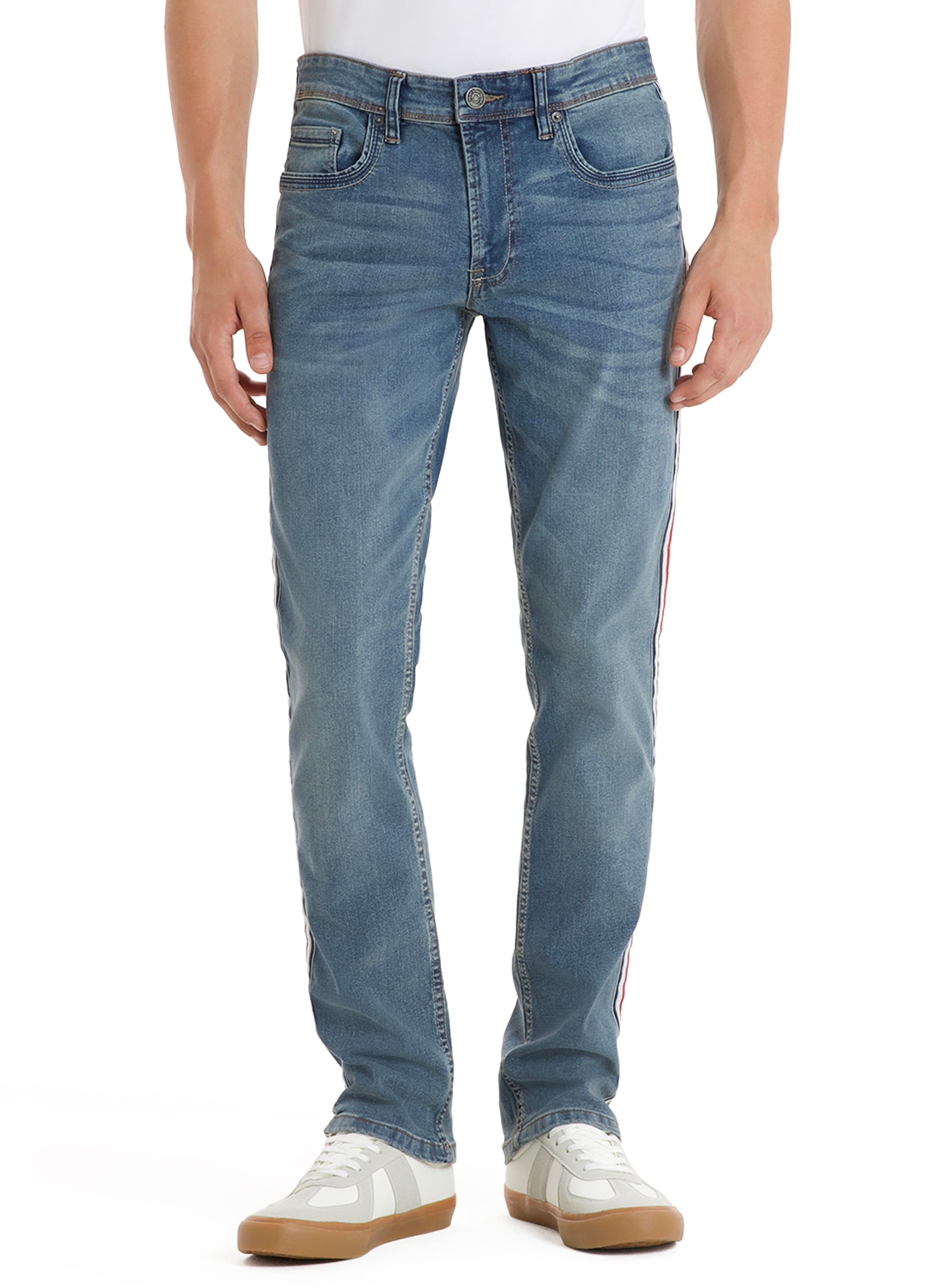 Kyle | Stretch Jeans with side tape