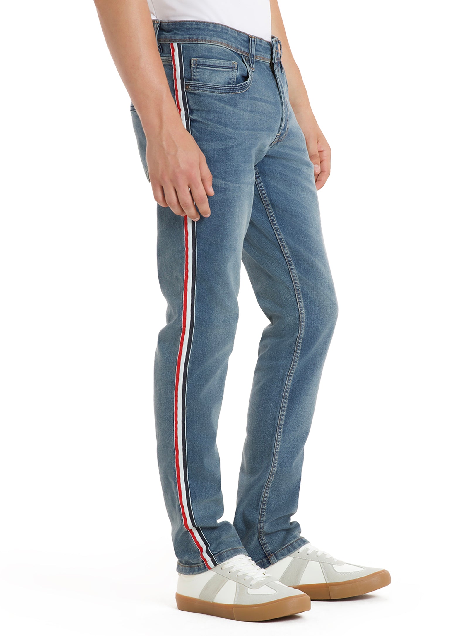 Kyle | Stretch Jeans with side tape