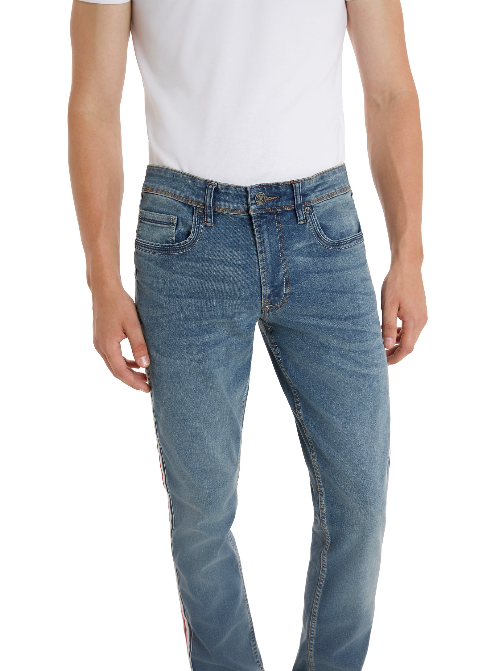 Kyle | Stretch Jeans with side tape