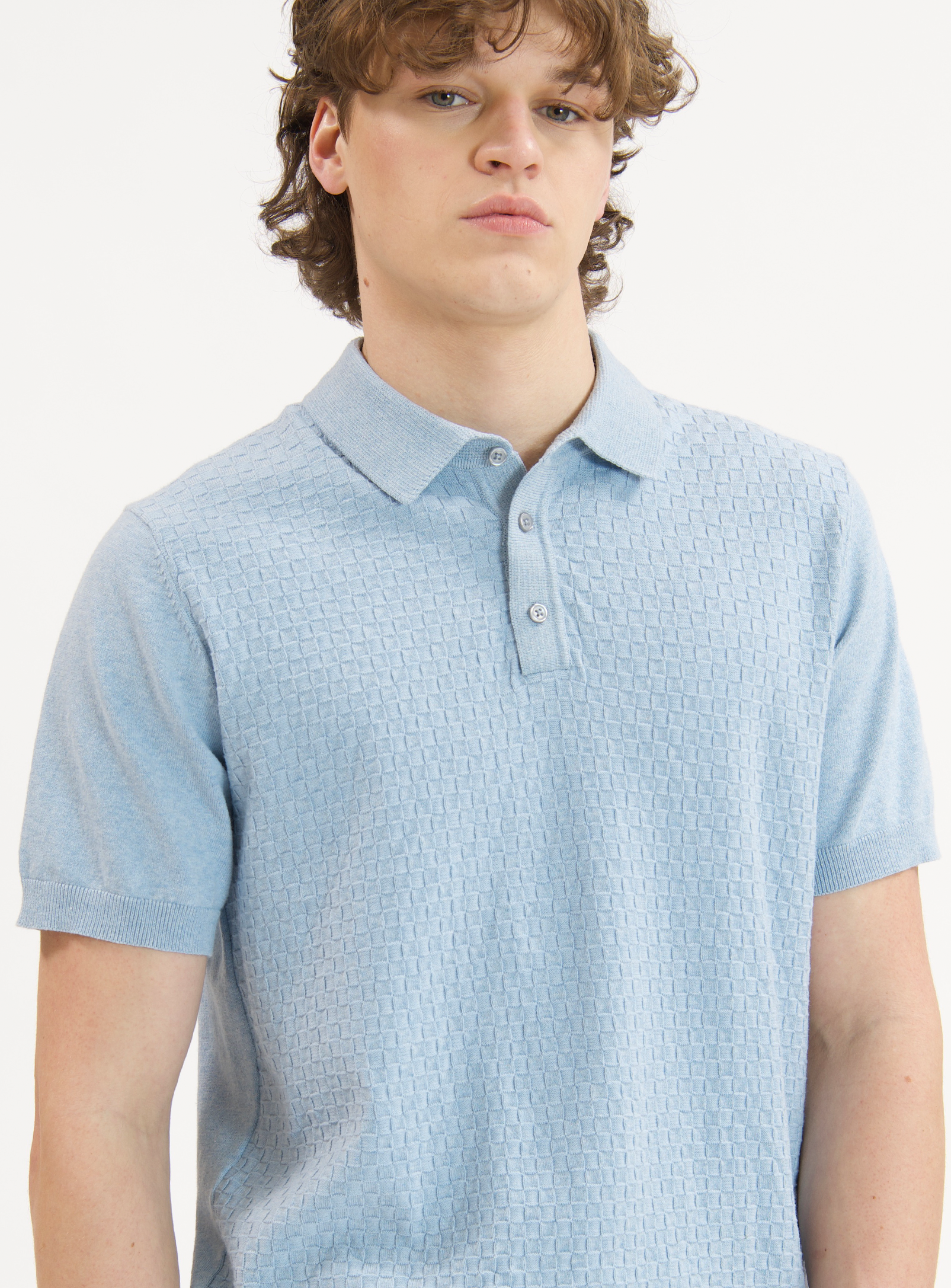 MARC | Polo Buttoned With Front Texture