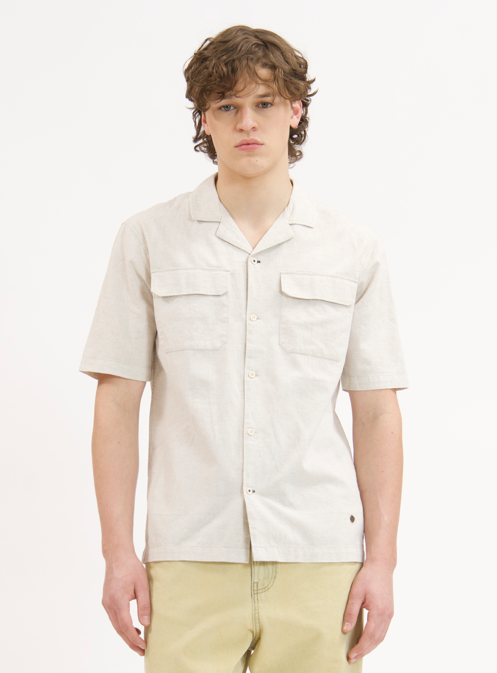 MORG | Linen Tuck-Out Short-Sleeve Shirt