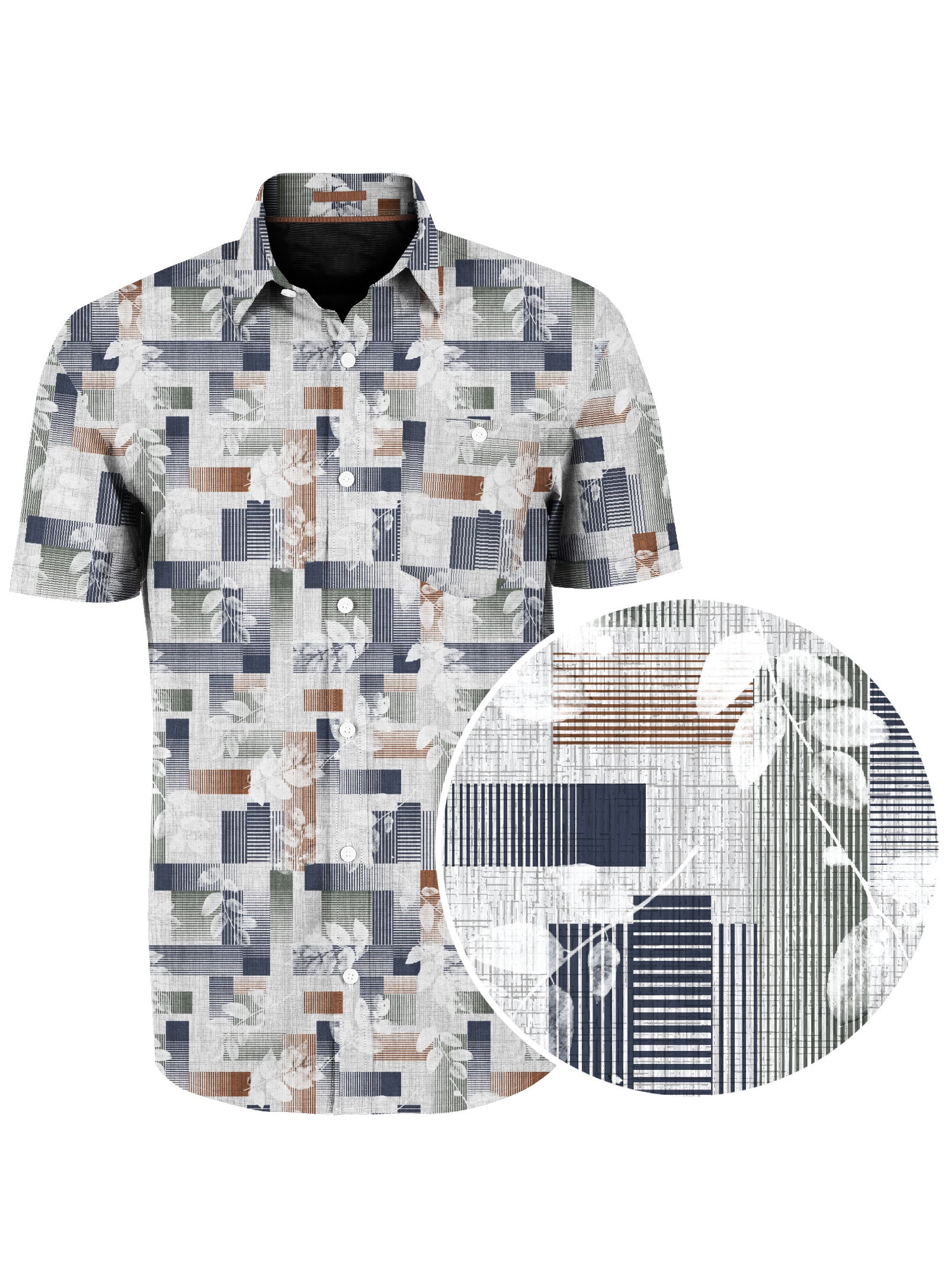 SMITH| Stretch Print Short Sleeve Shirt