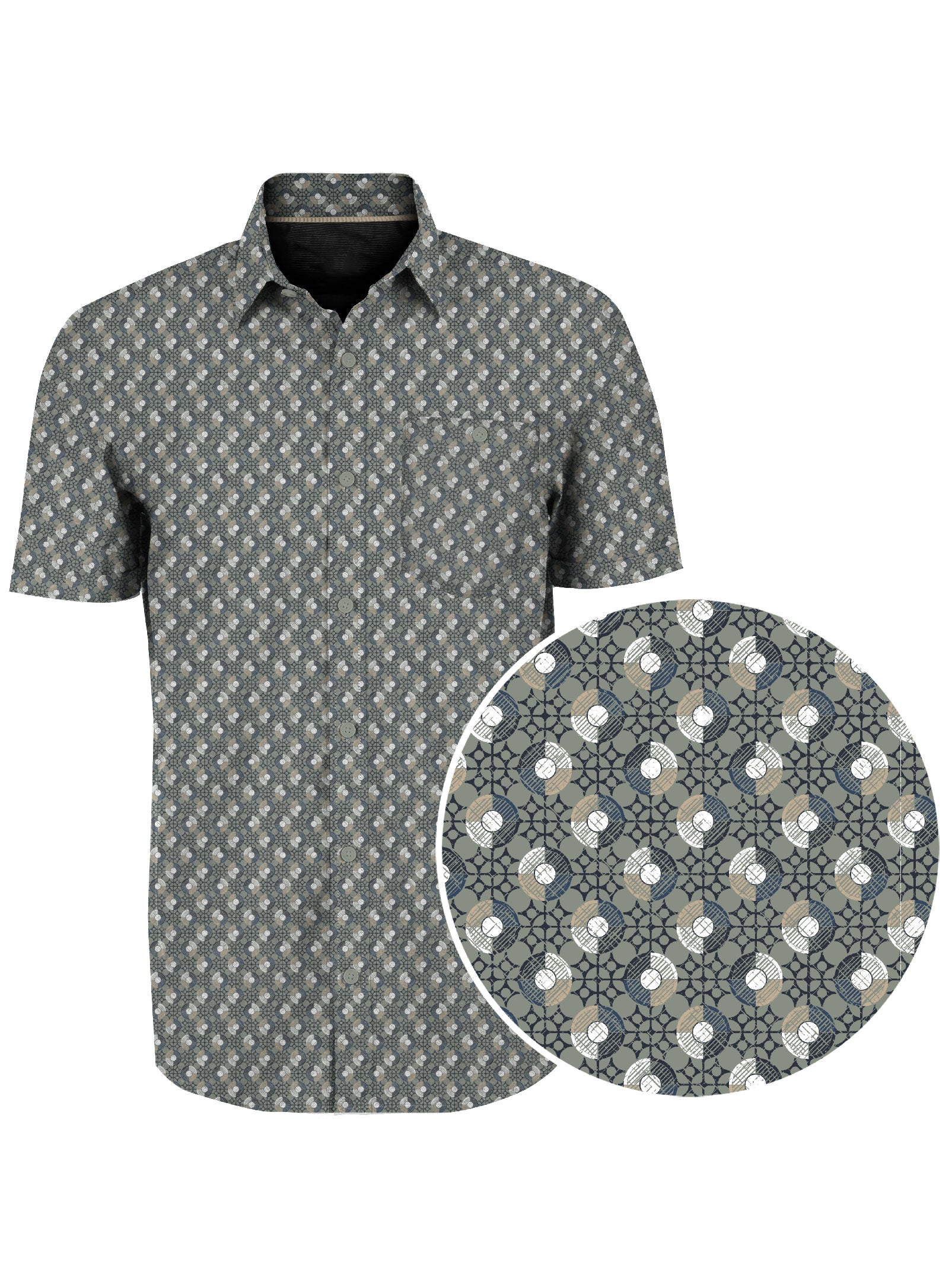 BOB | Minimal Circle Print Shirt