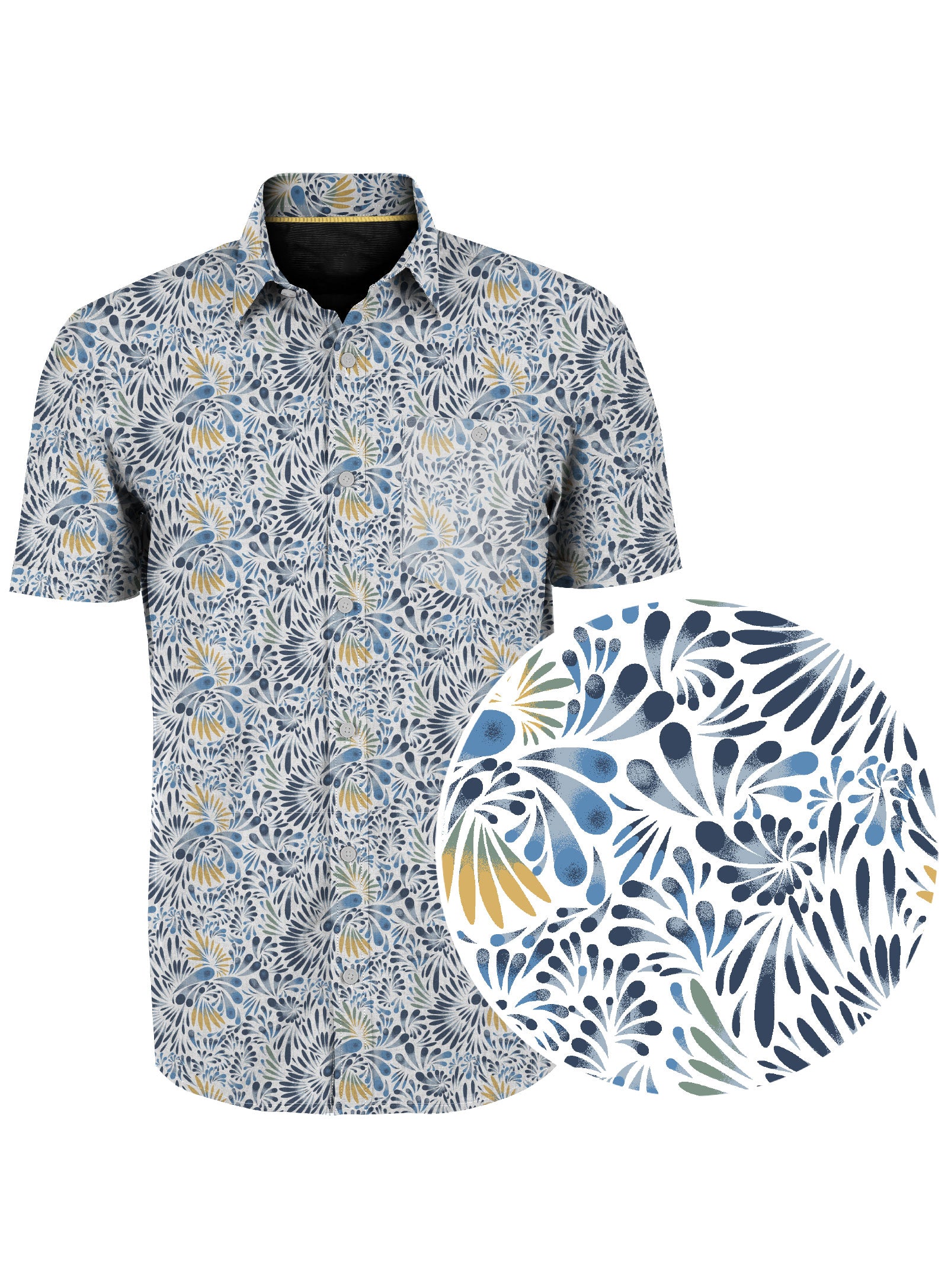 DIMITRI| Dry Edition Firework Like Print Shirt