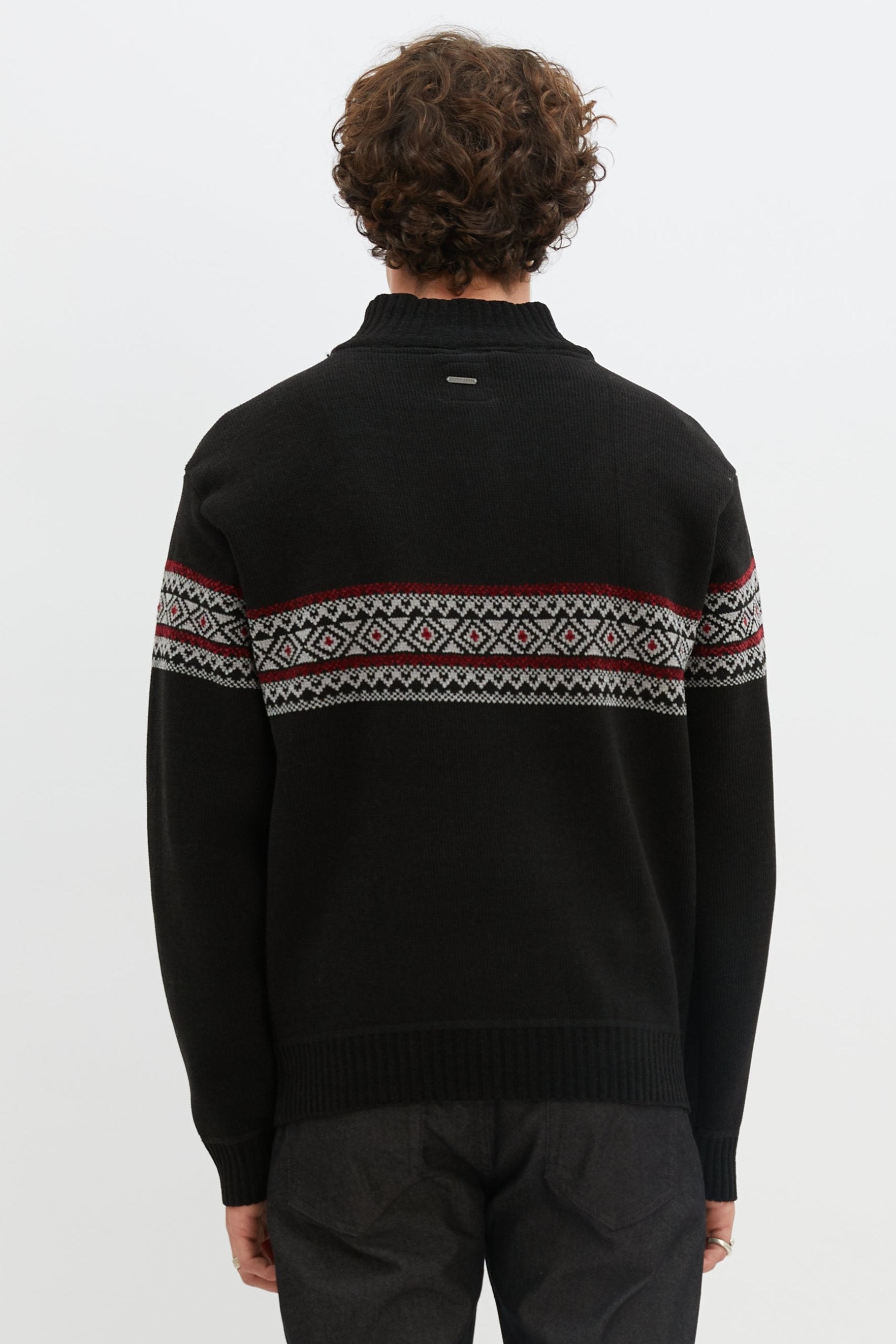 ETHAN | Mock neck bonded sweater