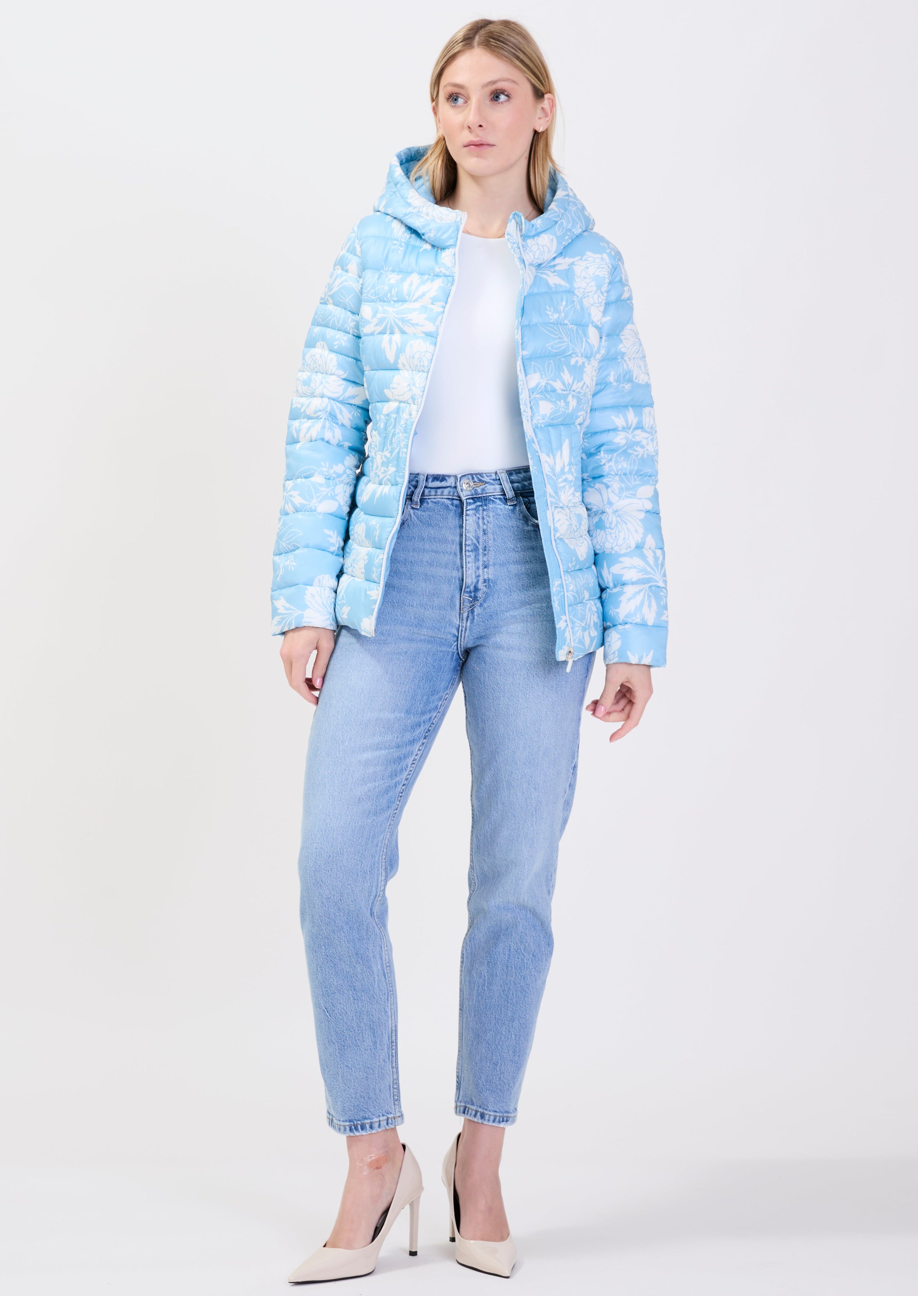 MANDEVILLE| Floral ultralight puffer