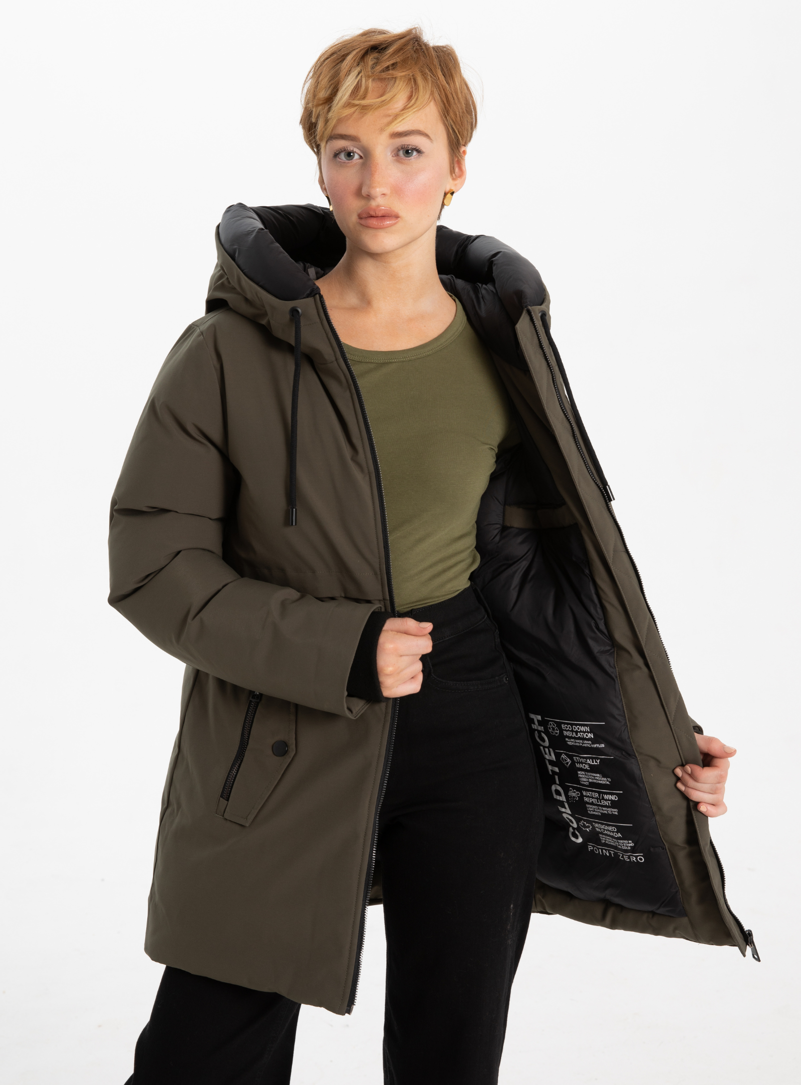 AGNES|Hooded parka jacket