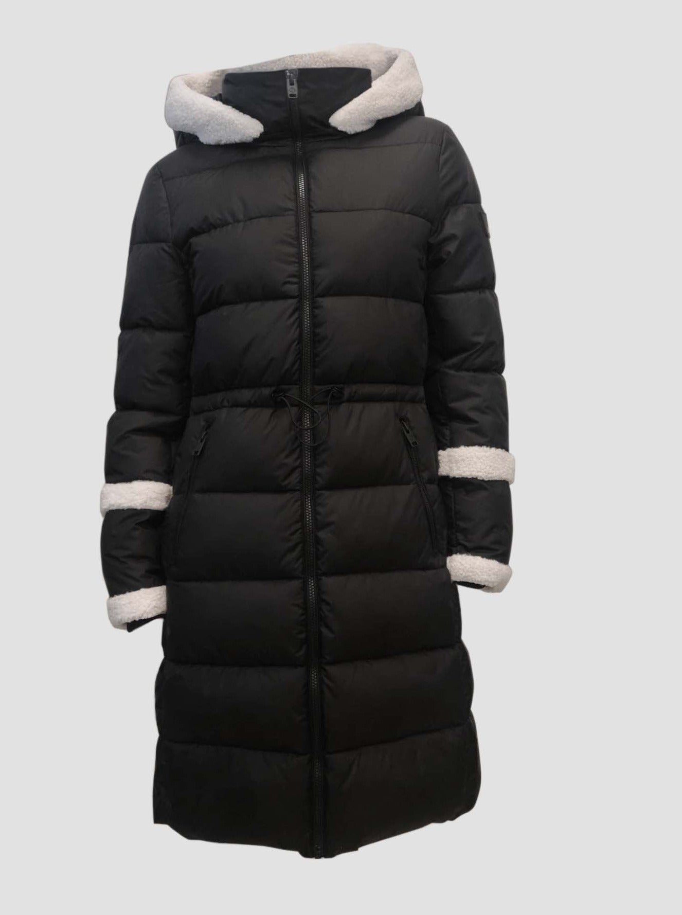 OKSANNA |Long parka with sherpa accents