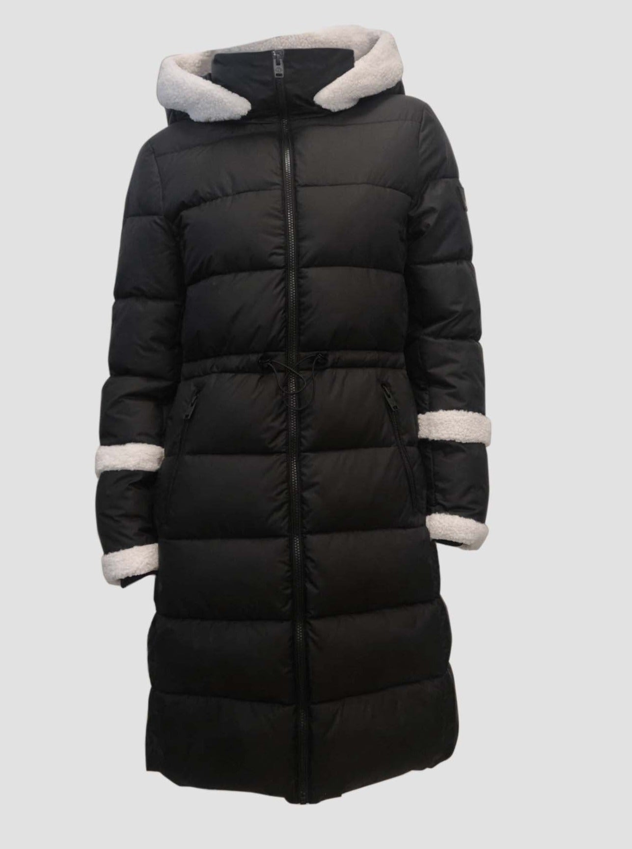 OKSANNA |Long parka with sherpa accents