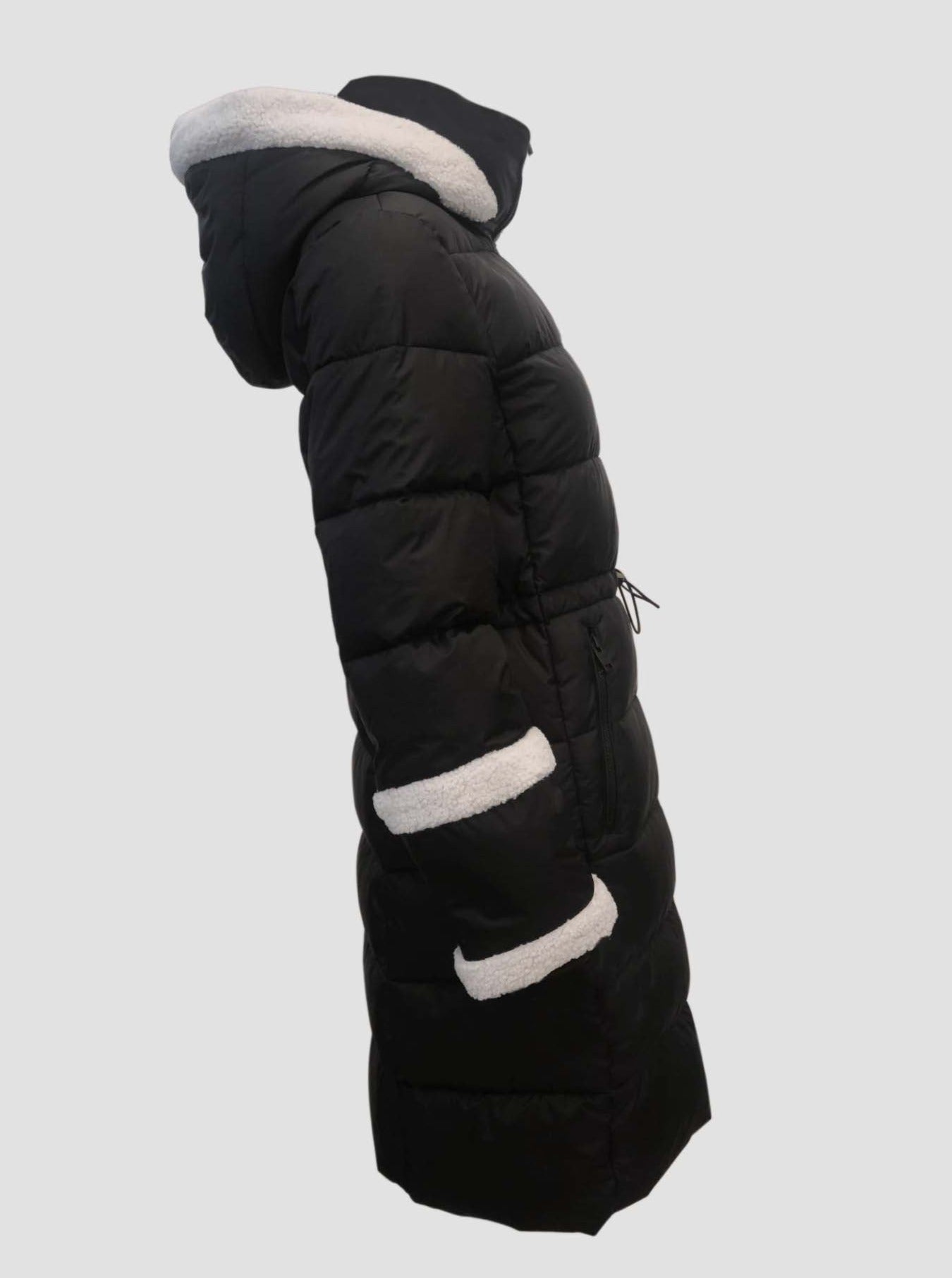 OKSANNA |Long parka with sherpa accents