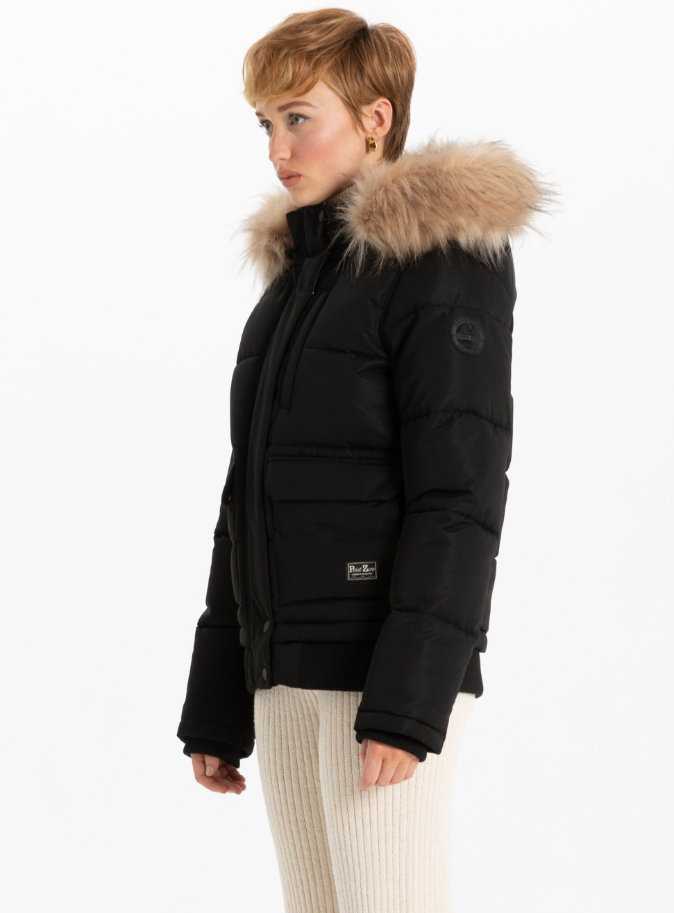 OVALIA | Removable Hood &Fur Bomber