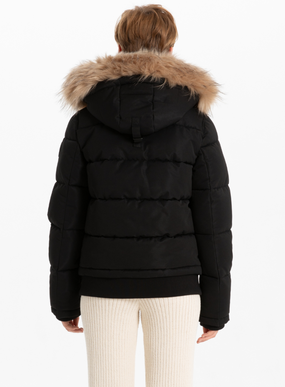 OVALIA | Removable Hood &Fur Bomber