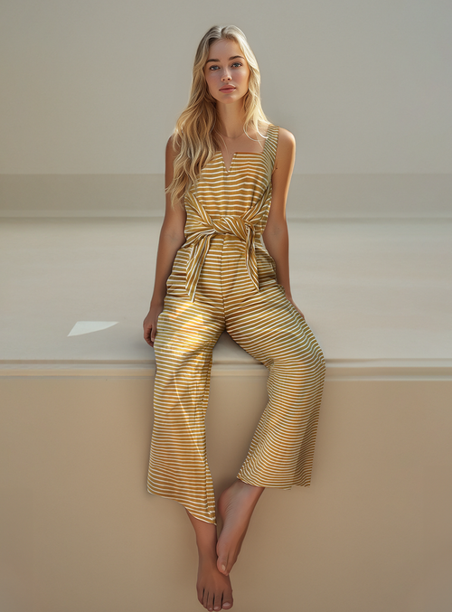 Striped jumpsuit canada online