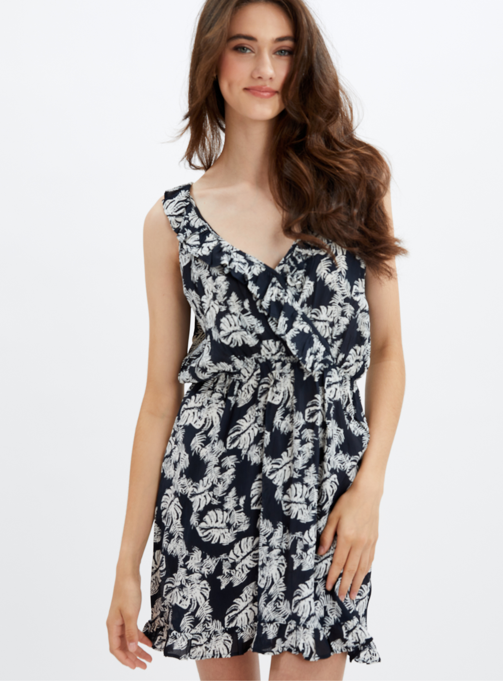 JULIE | Ruffled Printed Summer Dress