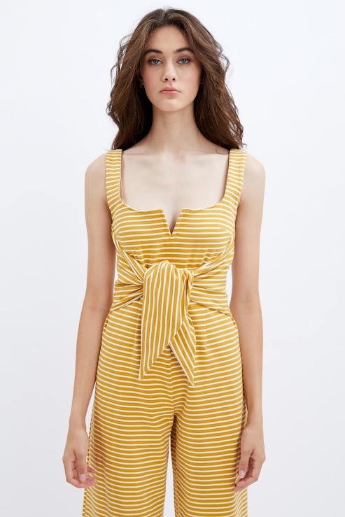 NADINE | Striped Terry Jumpsuit