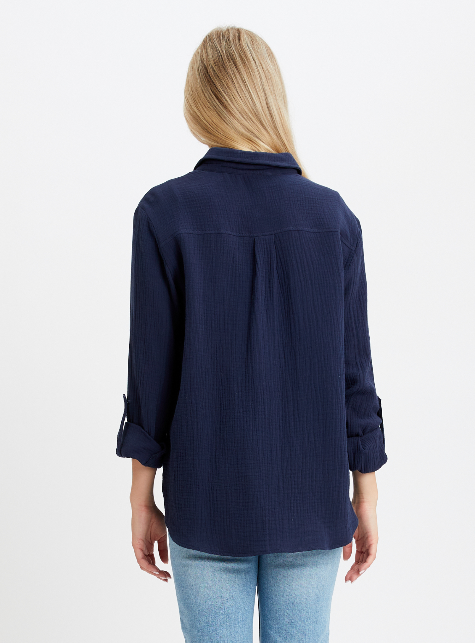 EUREKA | Buttoned up crepe shirt