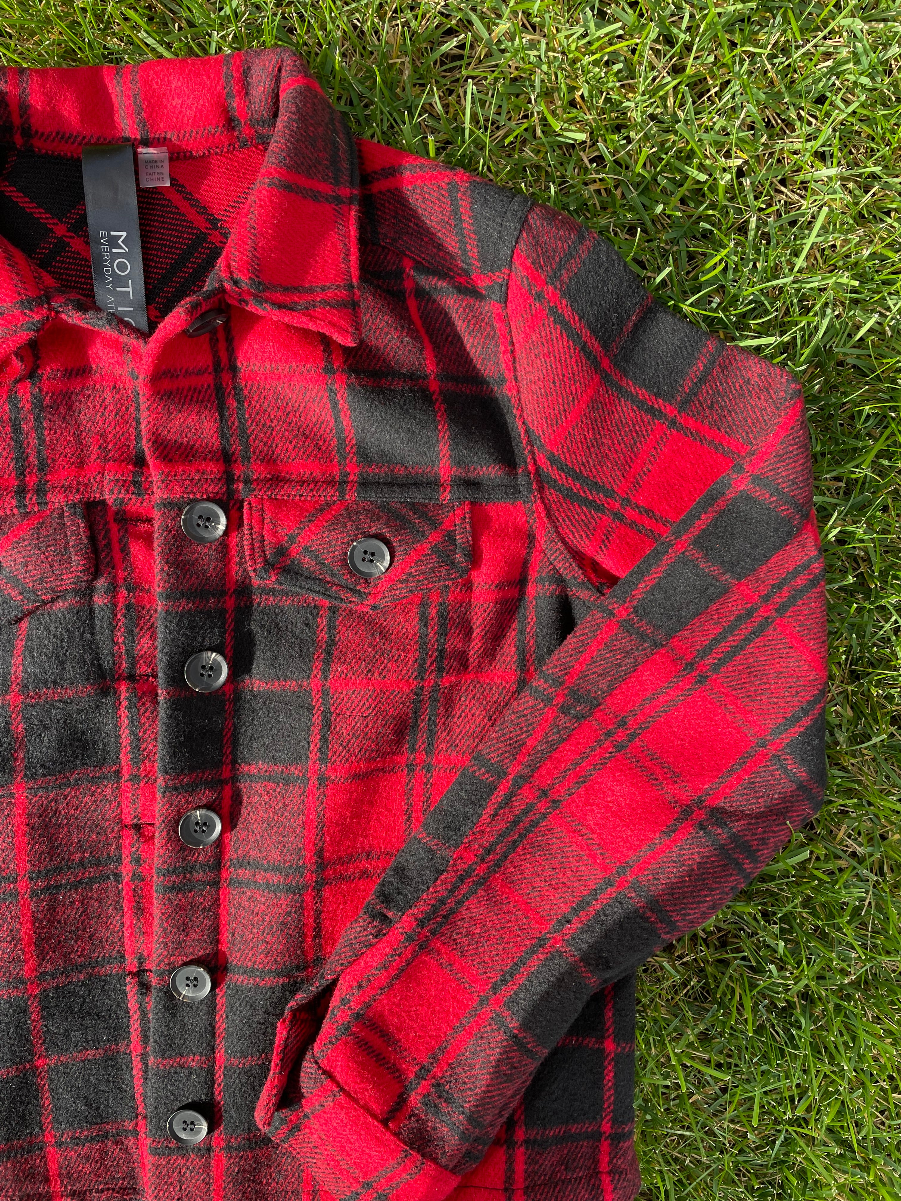 CLAIRE | Flannel Shacket