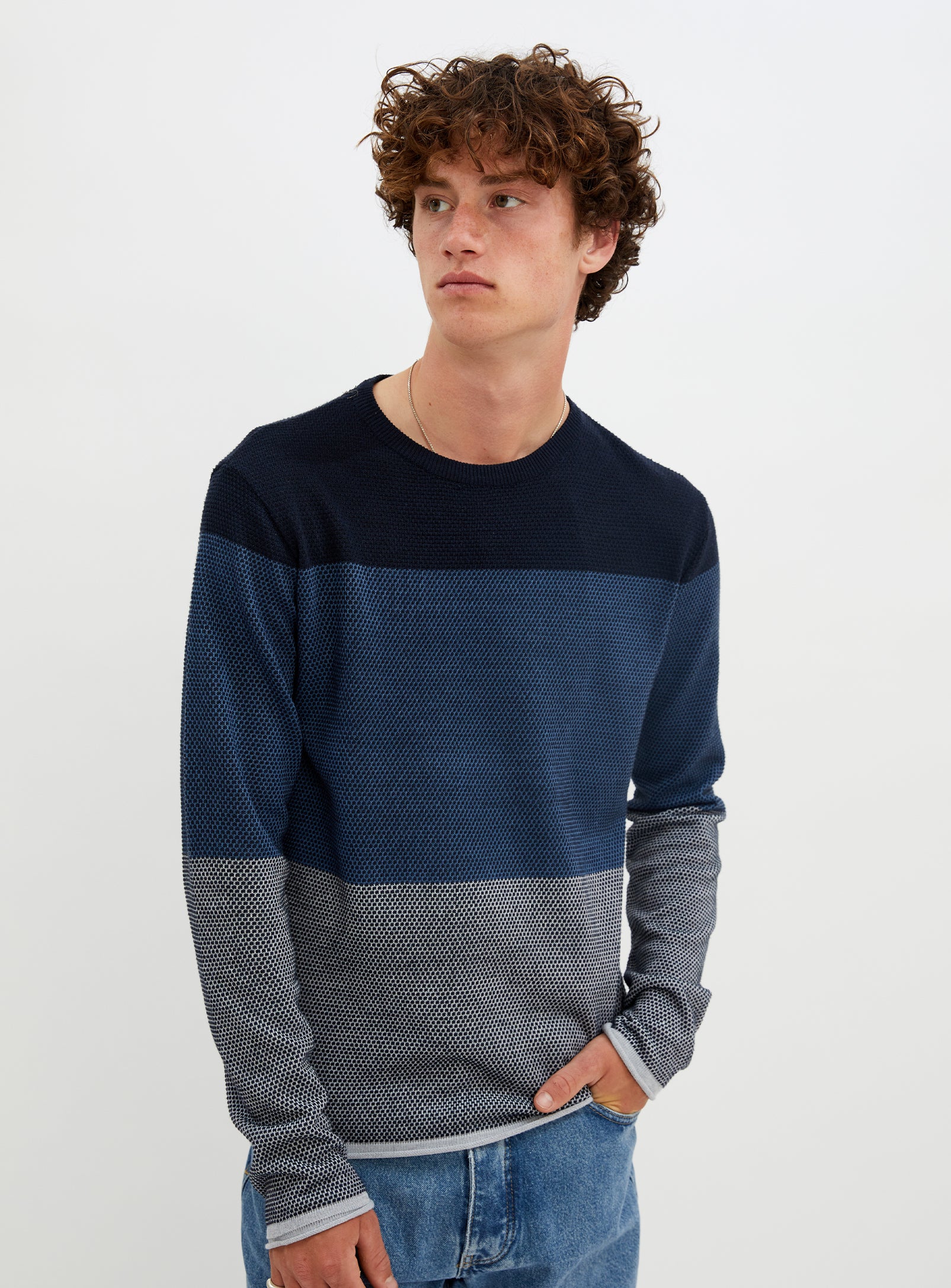 SOL | FINE GAUGE STRIPE SWEATER