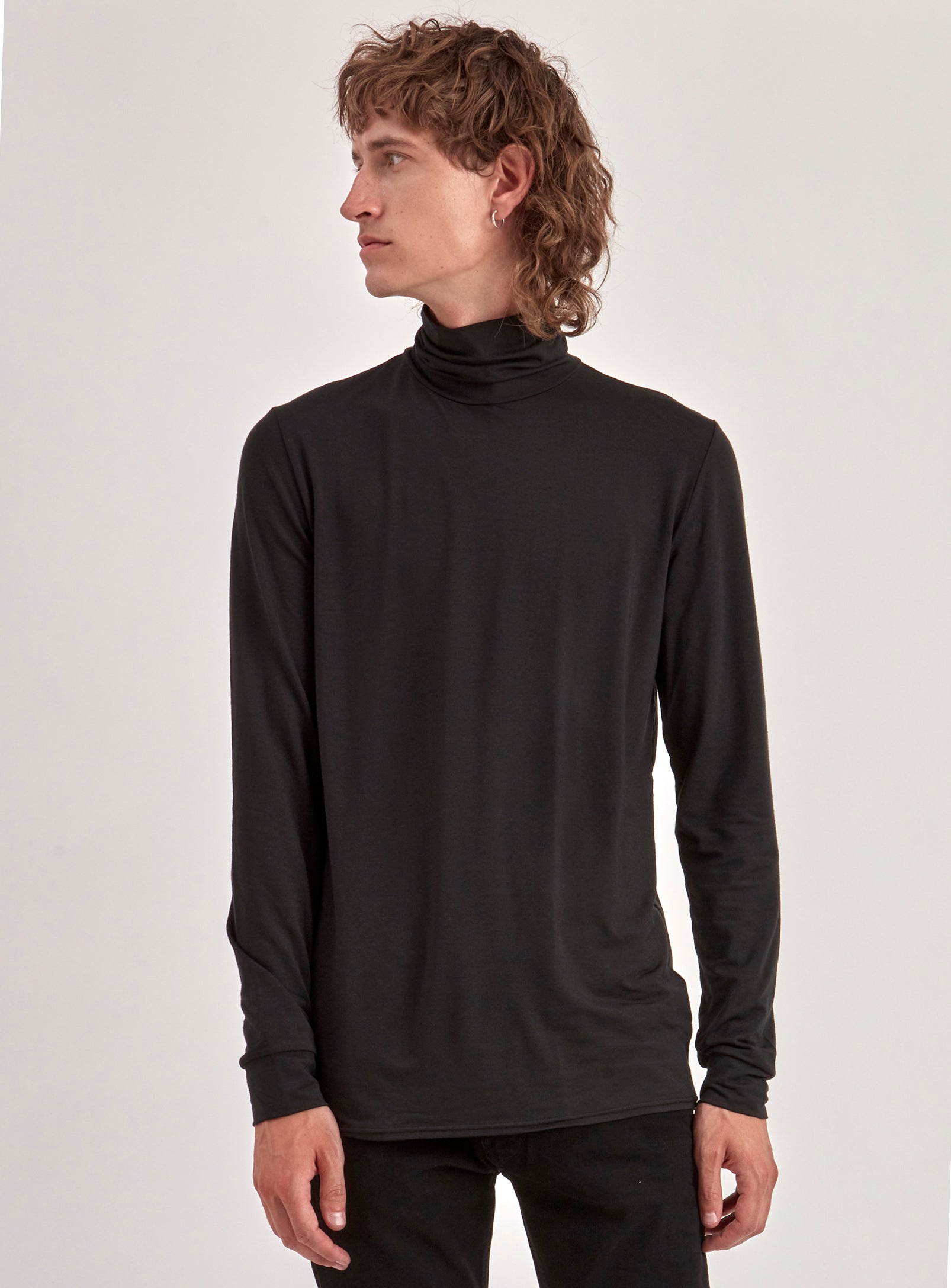 OWEN | Stretch Organic long sleeve basic turtleneck