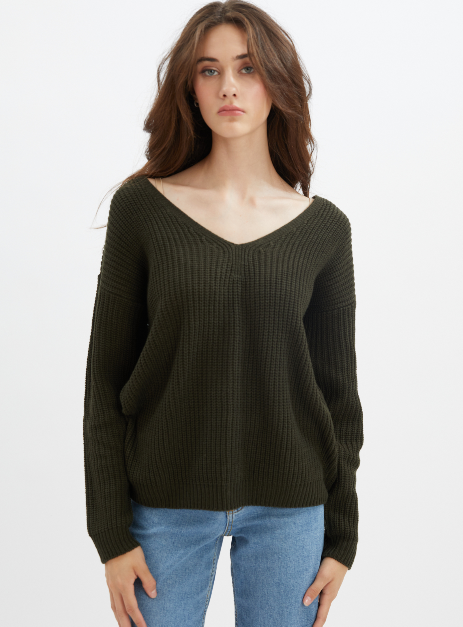 JUDIA | Lace up back sweater