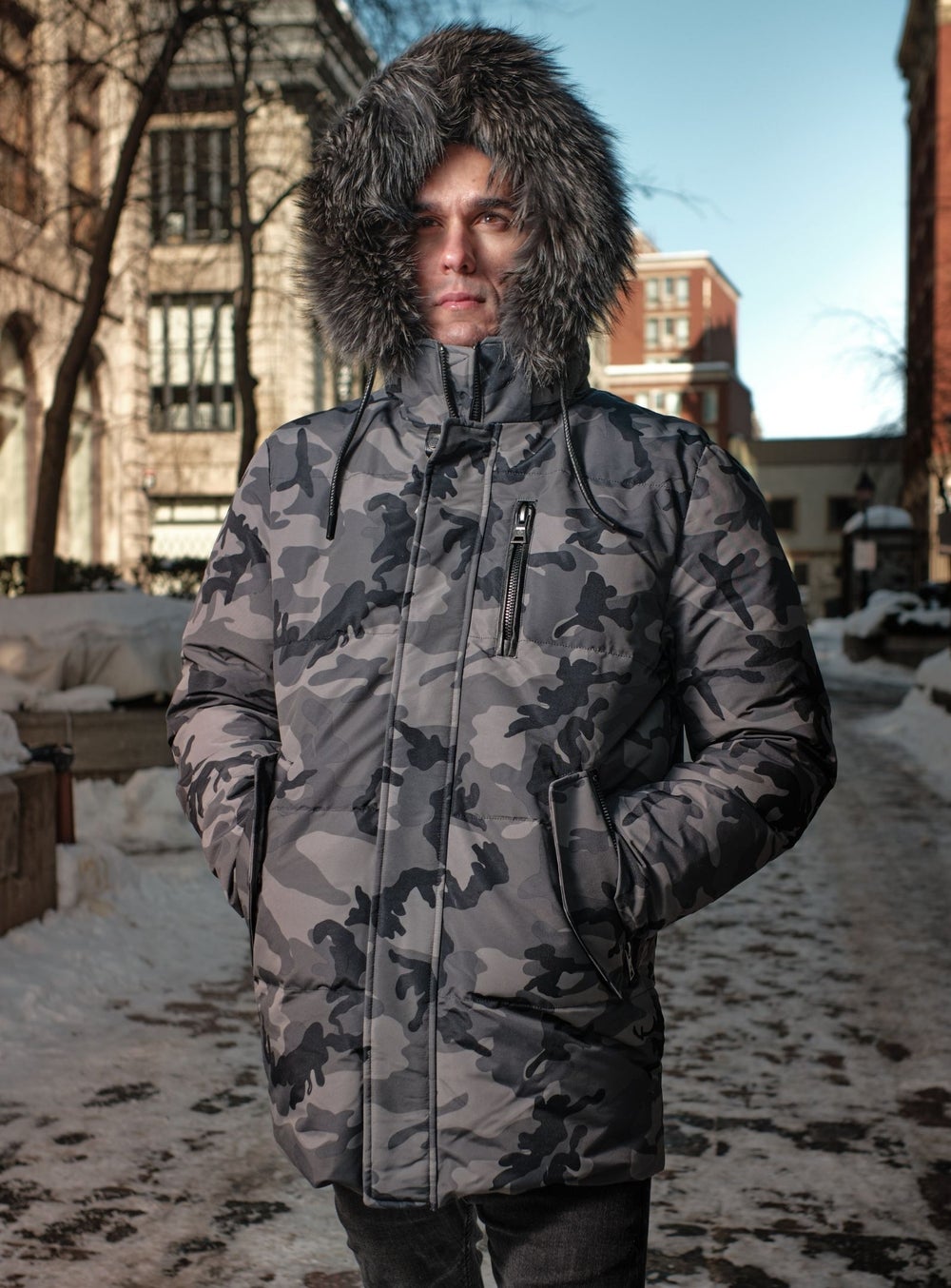 Henriano| Black Label camo premium parka